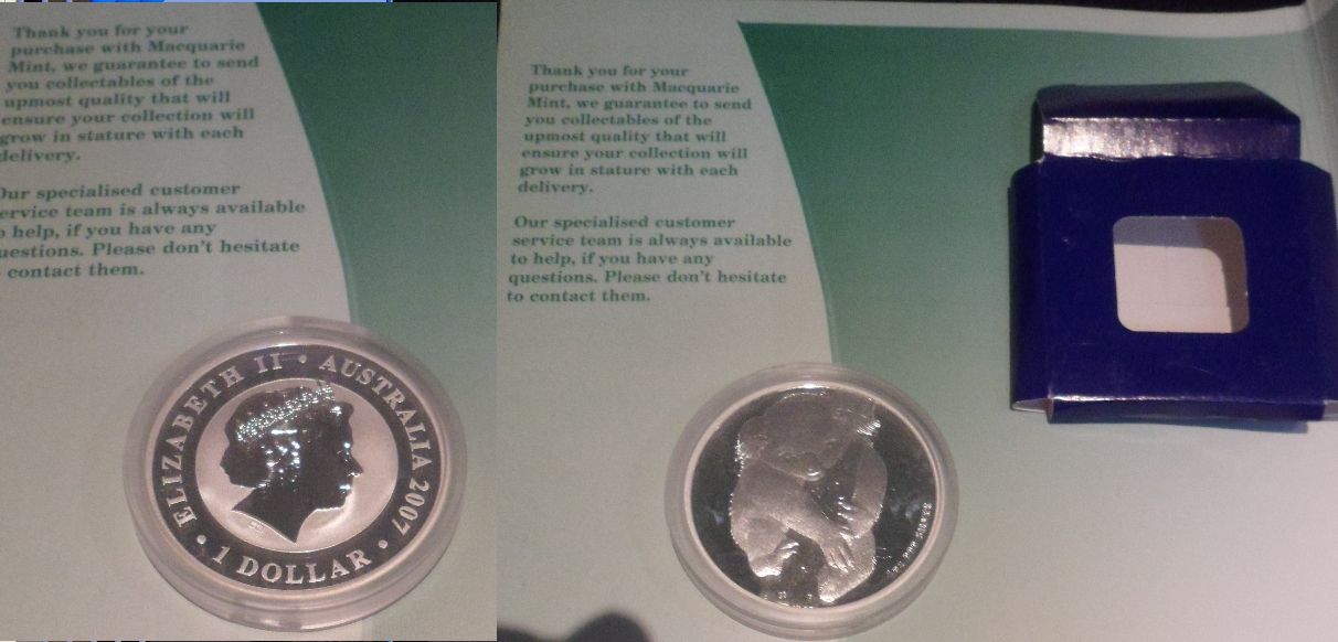 Perth-Koala-Series-$1-1oz-Silver-Coins-Carded-With-Picture
